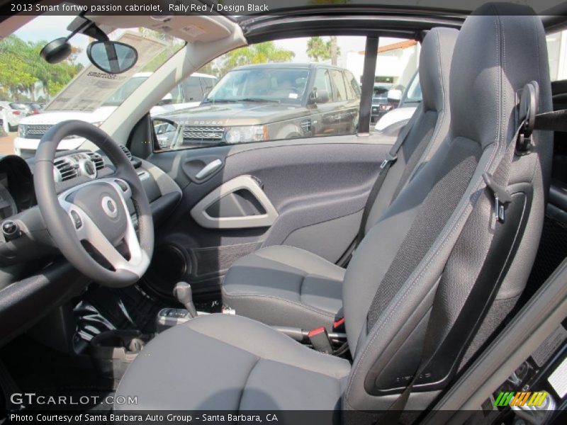  2013 fortwo passion cabriolet Design Black Interior