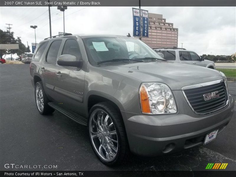 Steel Gray Metallic / Ebony Black 2007 GMC Yukon SLE