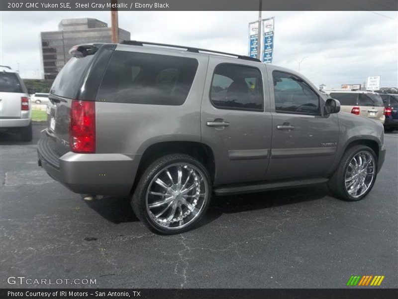 Steel Gray Metallic / Ebony Black 2007 GMC Yukon SLE