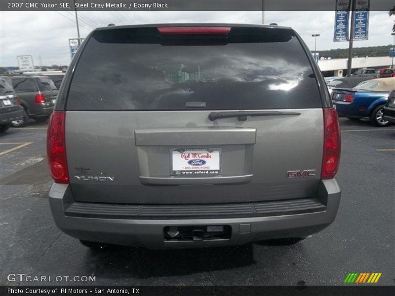 Steel Gray Metallic / Ebony Black 2007 GMC Yukon SLE