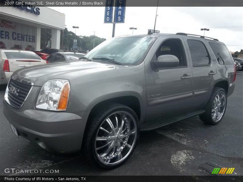 Steel Gray Metallic / Ebony Black 2007 GMC Yukon SLE