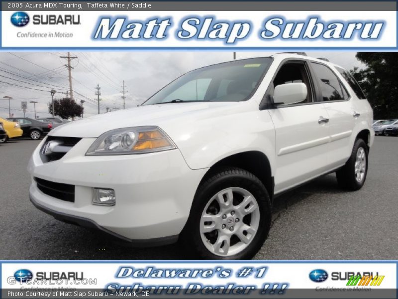 Taffeta White / Saddle 2005 Acura MDX Touring