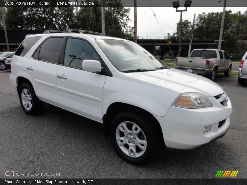 Taffeta White / Saddle 2005 Acura MDX Touring
