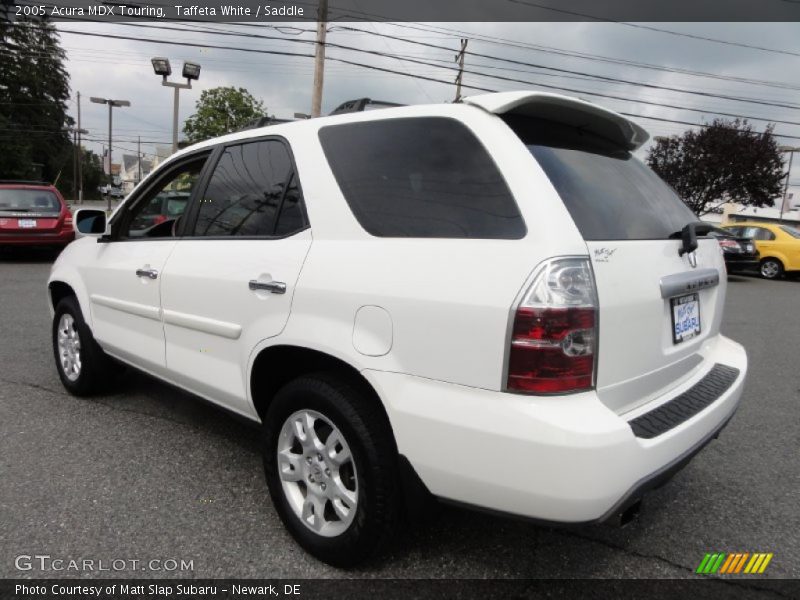 Taffeta White / Saddle 2005 Acura MDX Touring