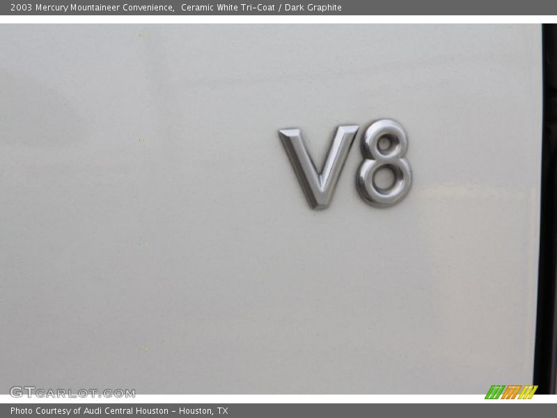 Ceramic White Tri-Coat / Dark Graphite 2003 Mercury Mountaineer Convenience
