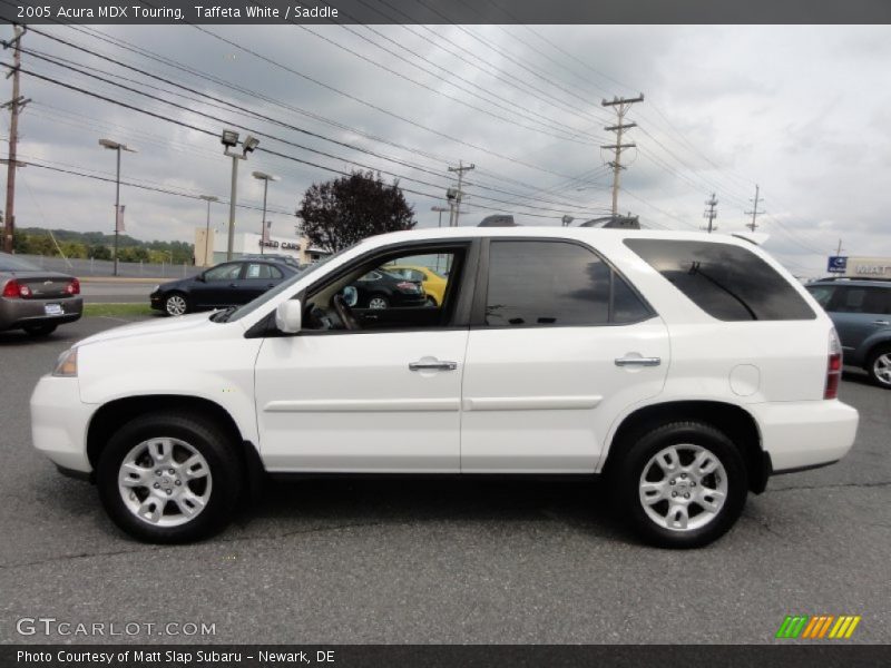 Taffeta White / Saddle 2005 Acura MDX Touring