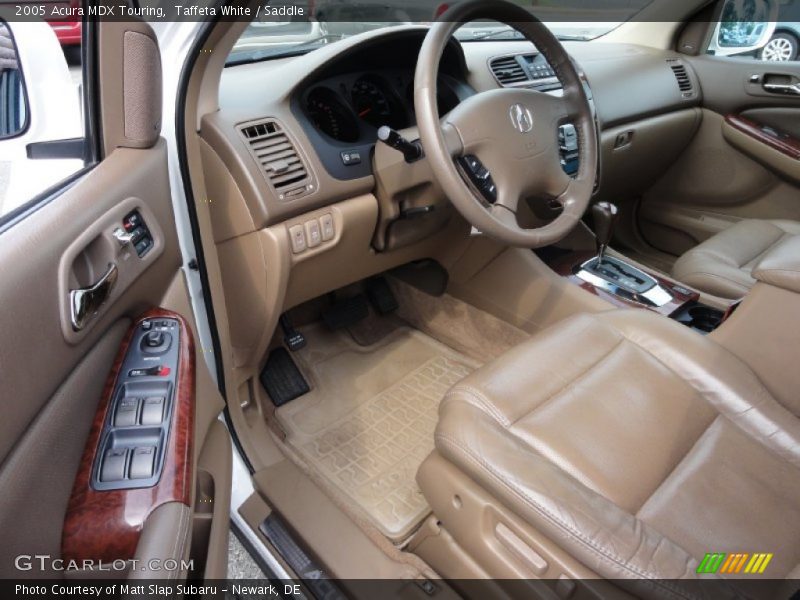 Taffeta White / Saddle 2005 Acura MDX Touring