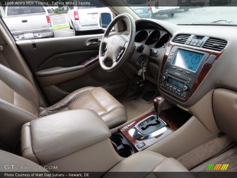 Taffeta White / Saddle 2005 Acura MDX Touring