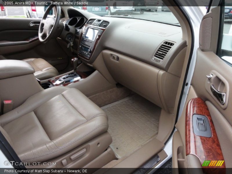 Taffeta White / Saddle 2005 Acura MDX Touring