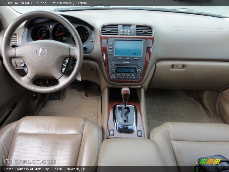 Taffeta White / Saddle 2005 Acura MDX Touring