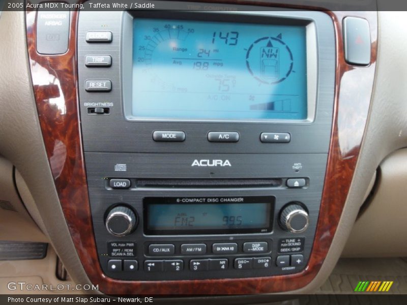 Taffeta White / Saddle 2005 Acura MDX Touring