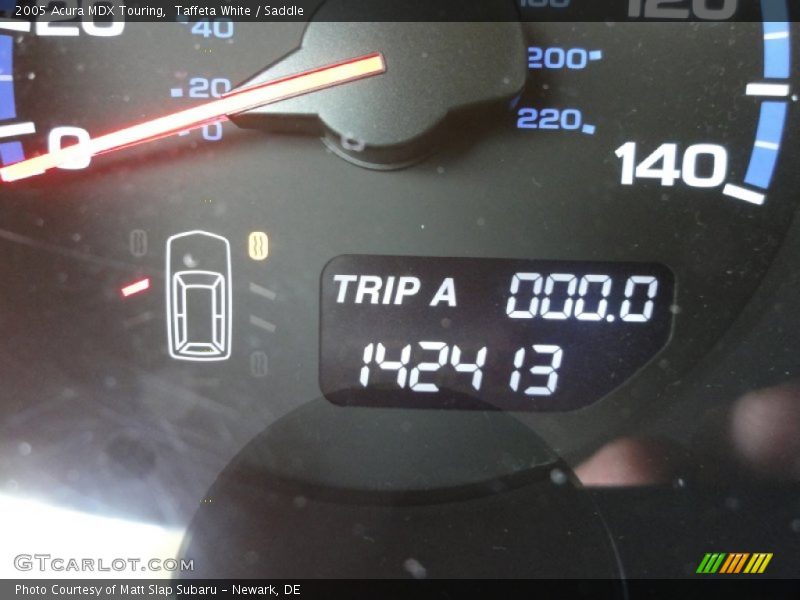 Taffeta White / Saddle 2005 Acura MDX Touring