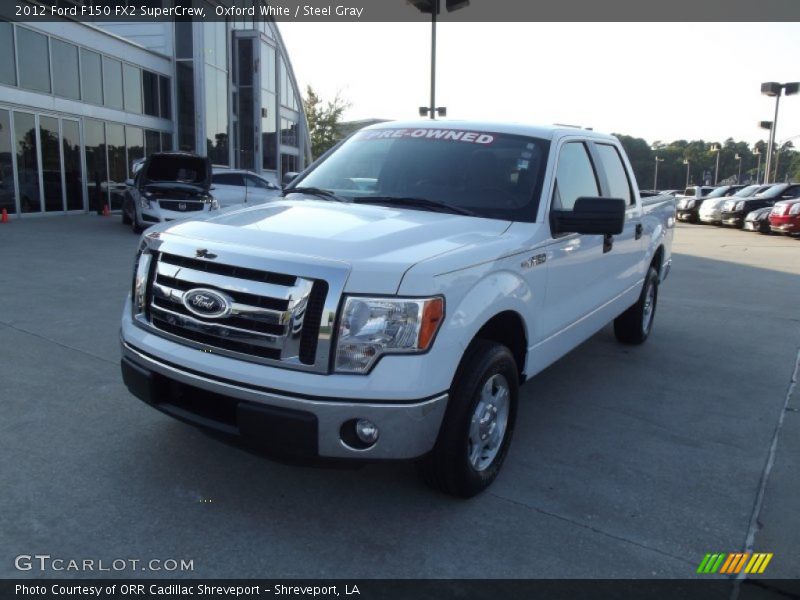 Oxford White / Steel Gray 2012 Ford F150 FX2 SuperCrew
