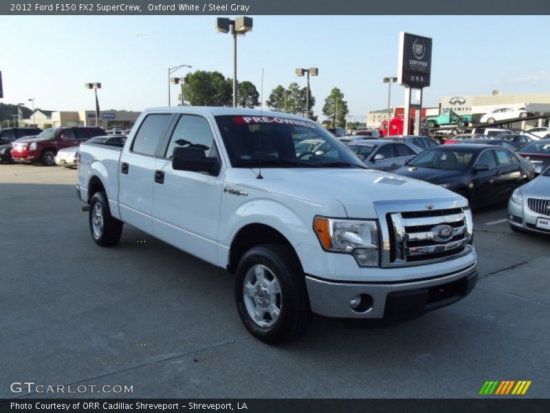 Oxford White / Steel Gray 2012 Ford F150 FX2 SuperCrew