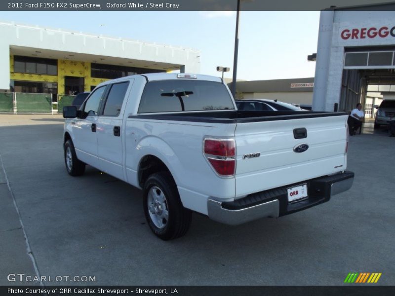 Oxford White / Steel Gray 2012 Ford F150 FX2 SuperCrew