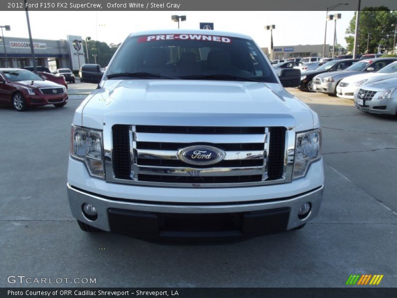 Oxford White / Steel Gray 2012 Ford F150 FX2 SuperCrew