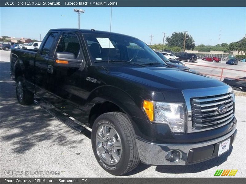 Tuxedo Black / Medium Stone 2010 Ford F150 XLT SuperCab