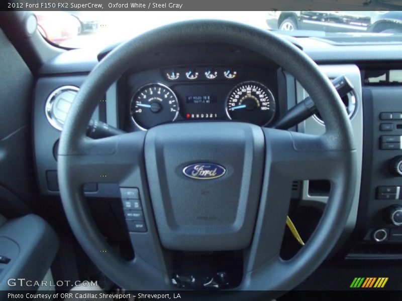 Oxford White / Steel Gray 2012 Ford F150 FX2 SuperCrew