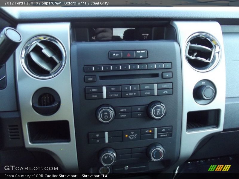 Oxford White / Steel Gray 2012 Ford F150 FX2 SuperCrew