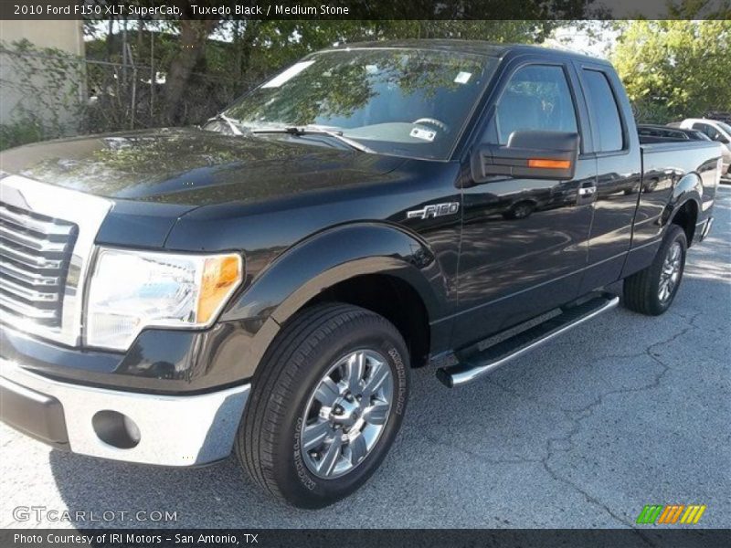Tuxedo Black / Medium Stone 2010 Ford F150 XLT SuperCab