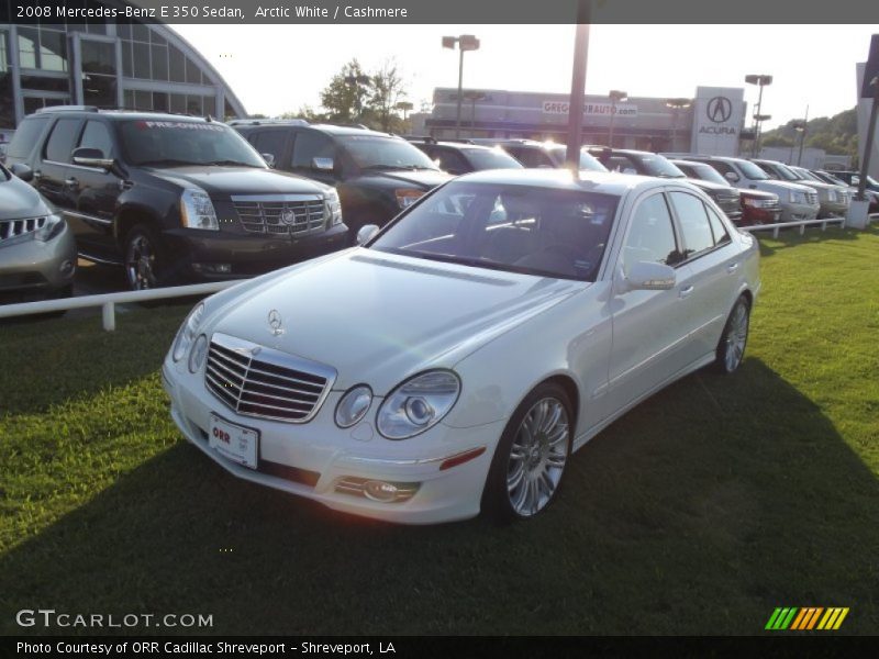 Arctic White / Cashmere 2008 Mercedes-Benz E 350 Sedan