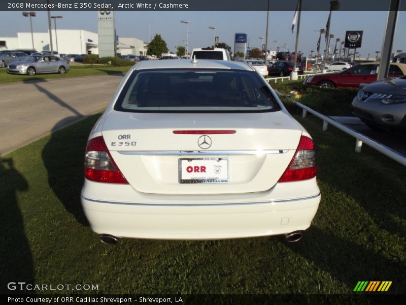 Arctic White / Cashmere 2008 Mercedes-Benz E 350 Sedan