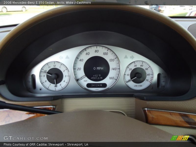 Arctic White / Cashmere 2008 Mercedes-Benz E 350 Sedan