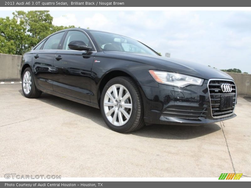 Brilliant Black / Nougat Brown 2013 Audi A6 3.0T quattro Sedan