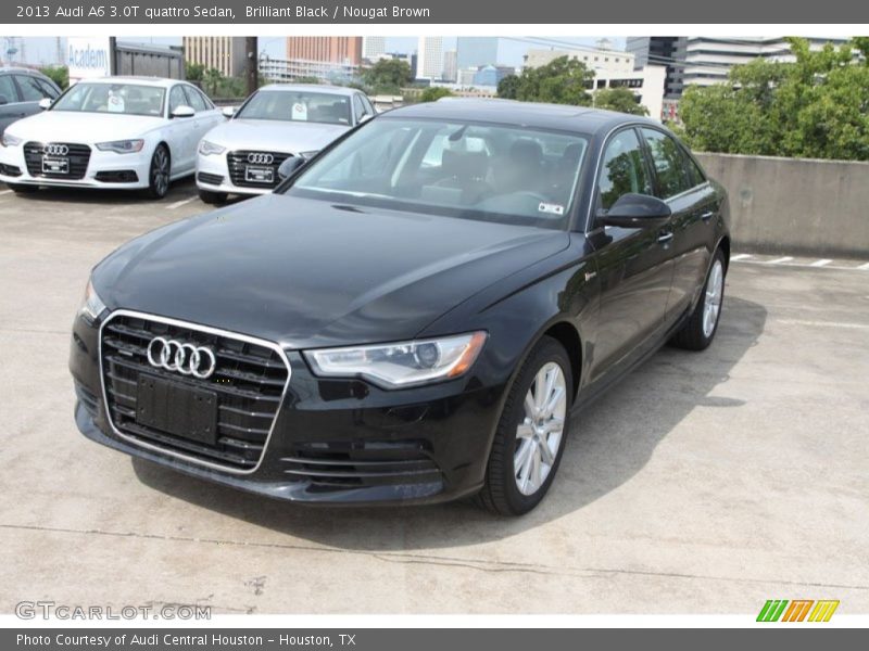 Brilliant Black / Nougat Brown 2013 Audi A6 3.0T quattro Sedan