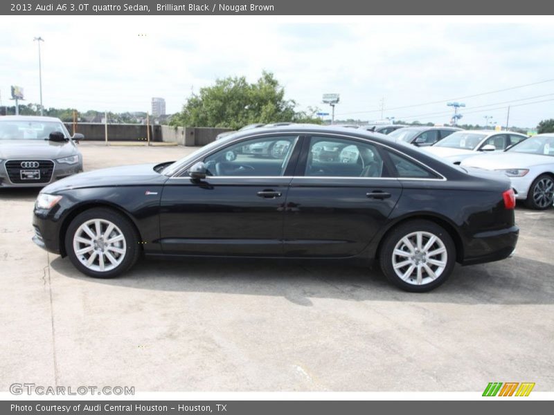 Brilliant Black / Nougat Brown 2013 Audi A6 3.0T quattro Sedan
