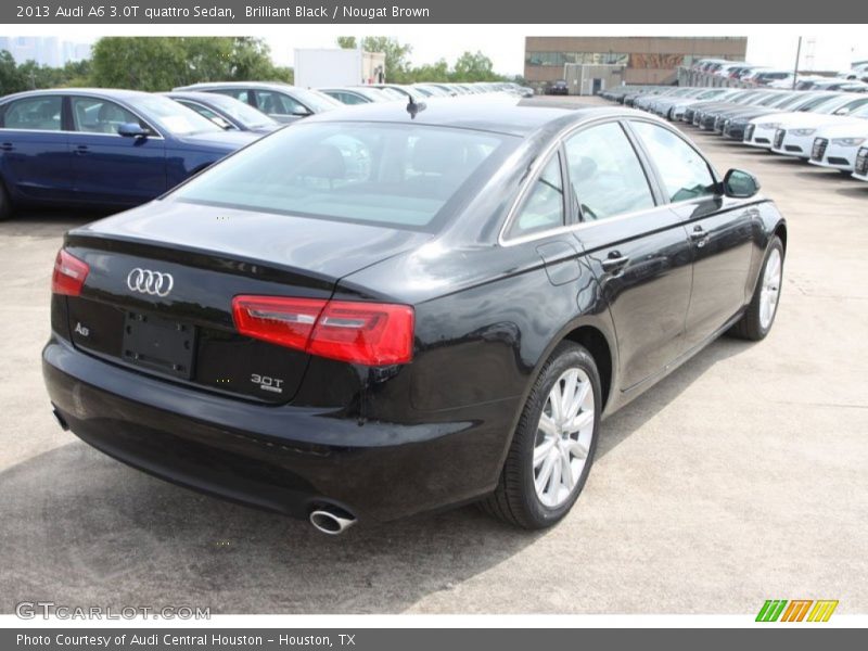 Brilliant Black / Nougat Brown 2013 Audi A6 3.0T quattro Sedan
