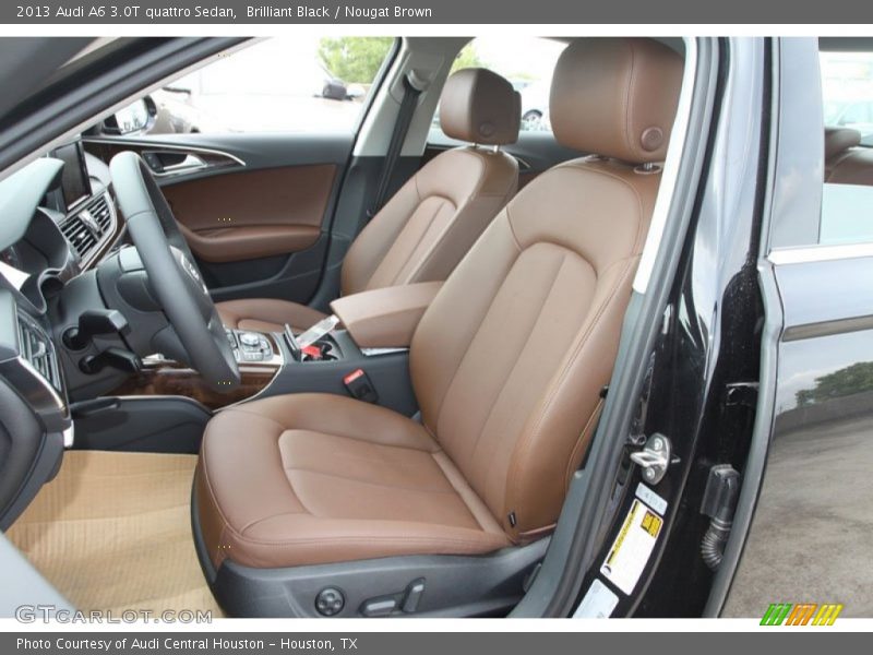 Brilliant Black / Nougat Brown 2013 Audi A6 3.0T quattro Sedan