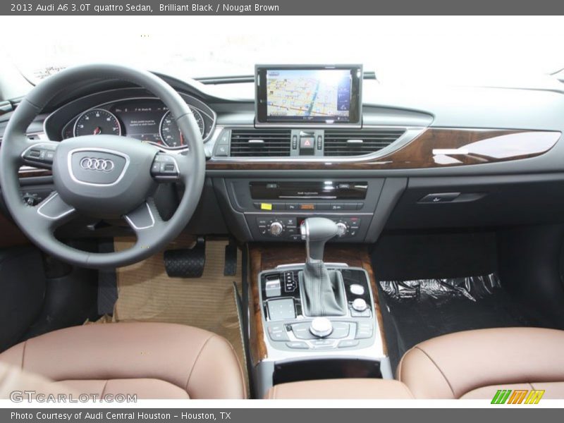 Brilliant Black / Nougat Brown 2013 Audi A6 3.0T quattro Sedan