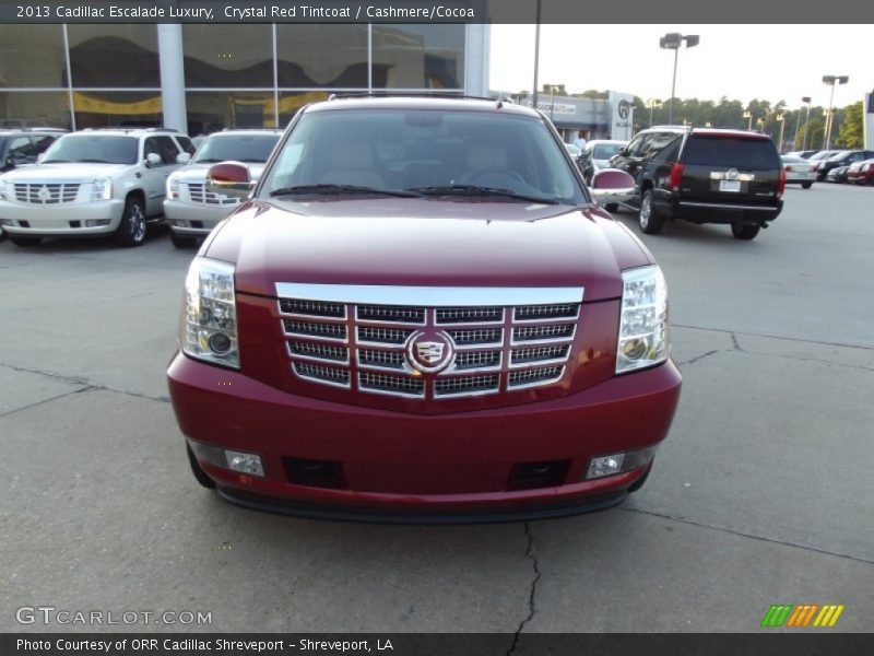 Crystal Red Tintcoat / Cashmere/Cocoa 2013 Cadillac Escalade Luxury