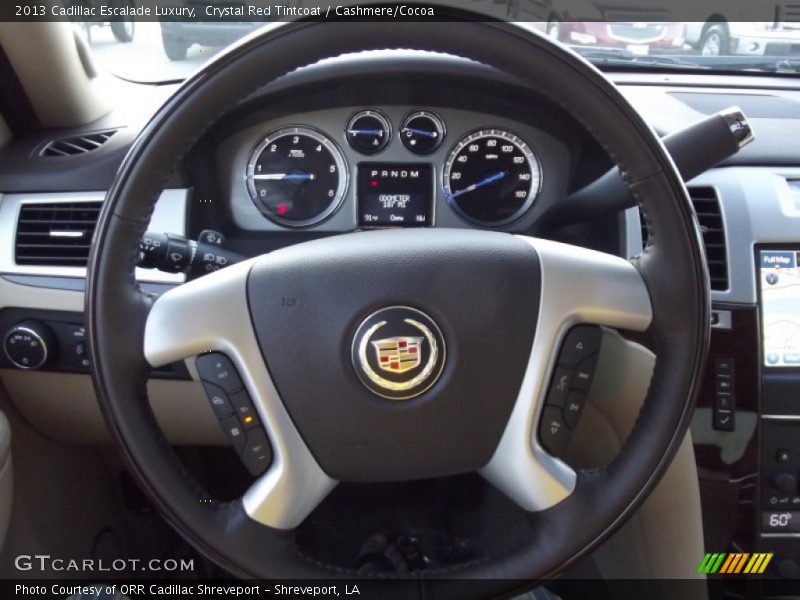 Crystal Red Tintcoat / Cashmere/Cocoa 2013 Cadillac Escalade Luxury