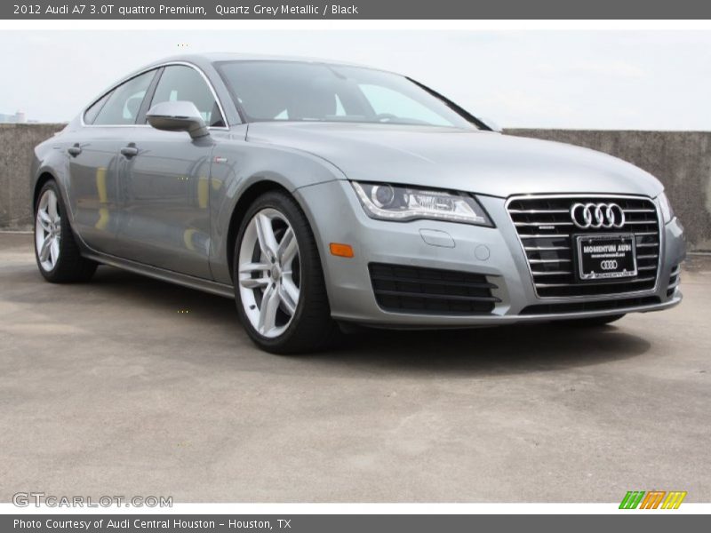 Quartz Grey Metallic / Black 2012 Audi A7 3.0T quattro Premium