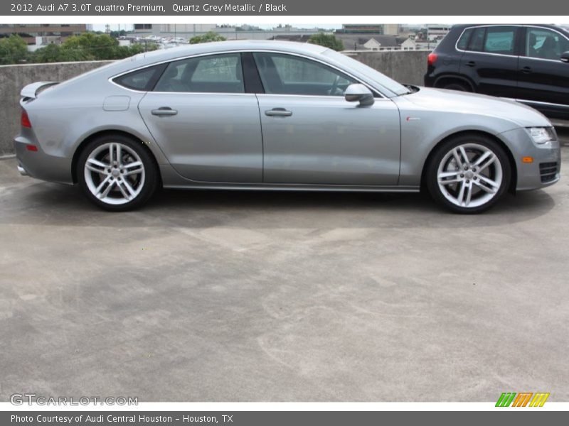 Quartz Grey Metallic / Black 2012 Audi A7 3.0T quattro Premium