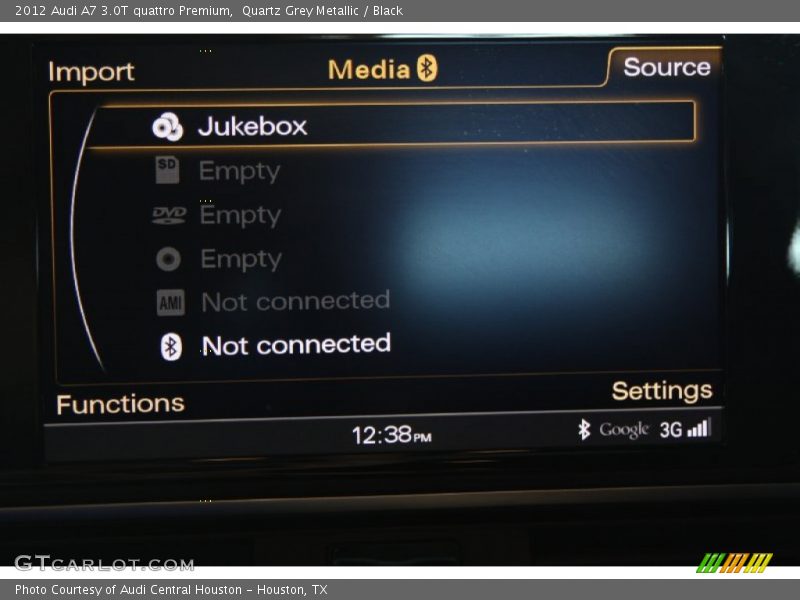 Quartz Grey Metallic / Black 2012 Audi A7 3.0T quattro Premium