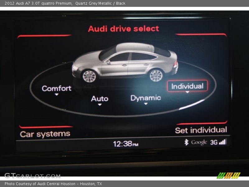 Quartz Grey Metallic / Black 2012 Audi A7 3.0T quattro Premium