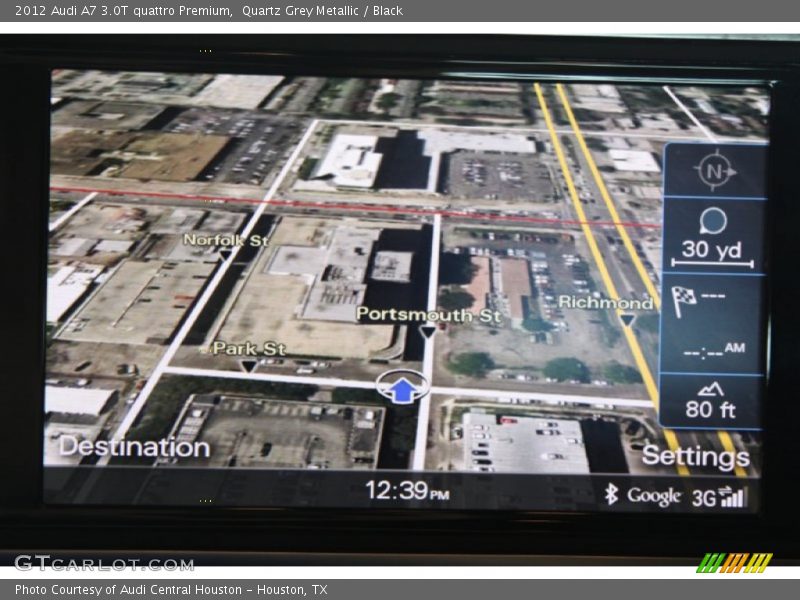 Quartz Grey Metallic / Black 2012 Audi A7 3.0T quattro Premium
