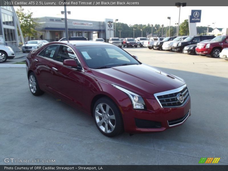 Crystal Red Tintcoat / Jet Black/Jet Black Accents 2013 Cadillac ATS 2.5L Luxury