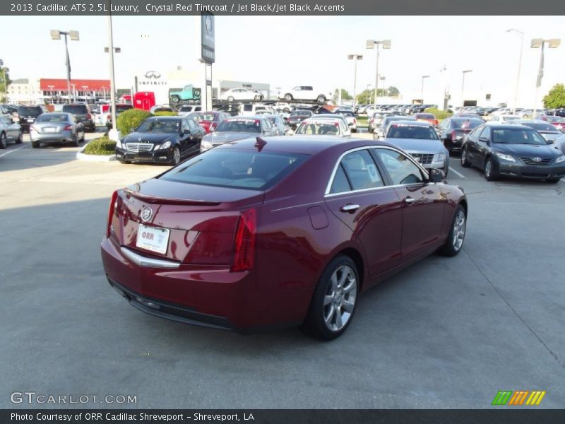 Crystal Red Tintcoat / Jet Black/Jet Black Accents 2013 Cadillac ATS 2.5L Luxury