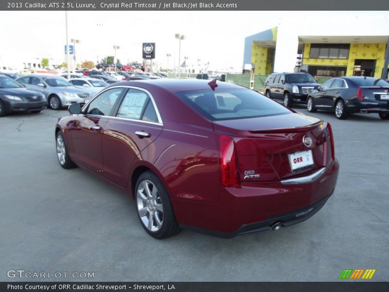 Crystal Red Tintcoat / Jet Black/Jet Black Accents 2013 Cadillac ATS 2.5L Luxury