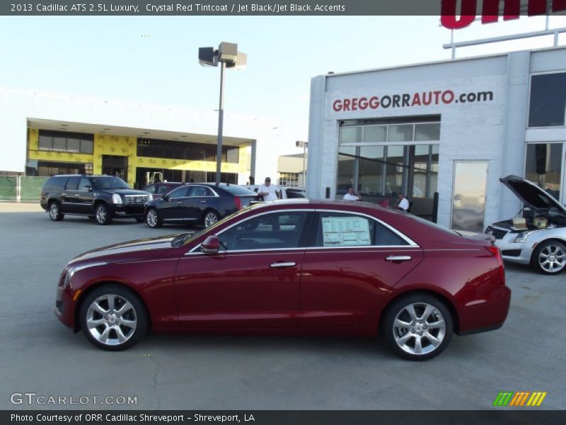 Crystal Red Tintcoat / Jet Black/Jet Black Accents 2013 Cadillac ATS 2.5L Luxury