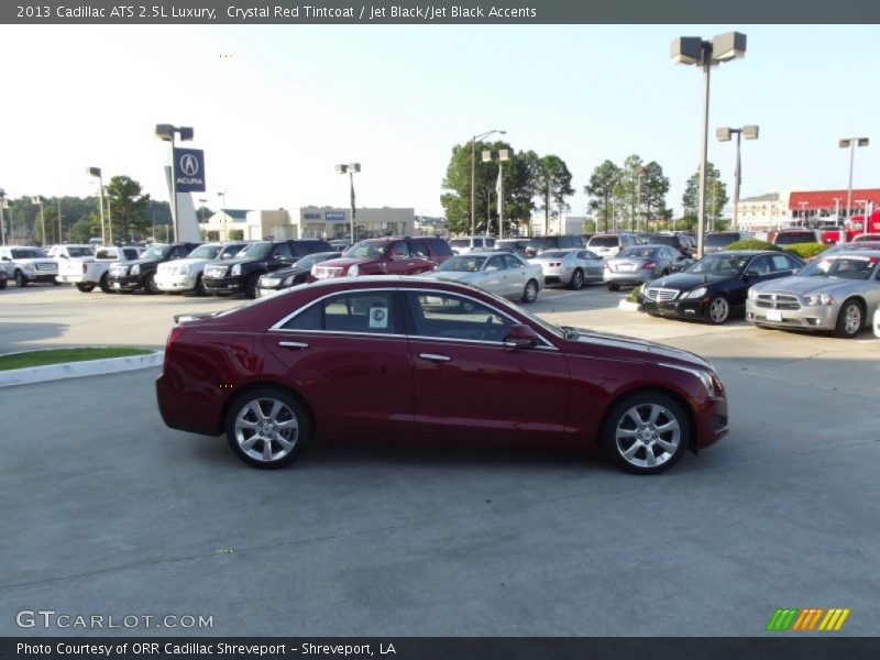 Crystal Red Tintcoat / Jet Black/Jet Black Accents 2013 Cadillac ATS 2.5L Luxury