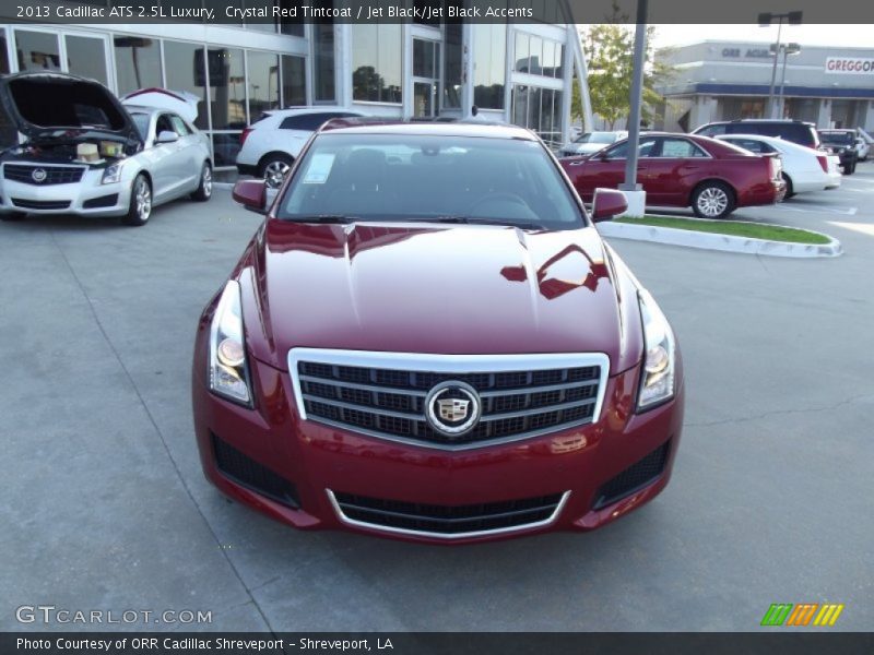 Crystal Red Tintcoat / Jet Black/Jet Black Accents 2013 Cadillac ATS 2.5L Luxury