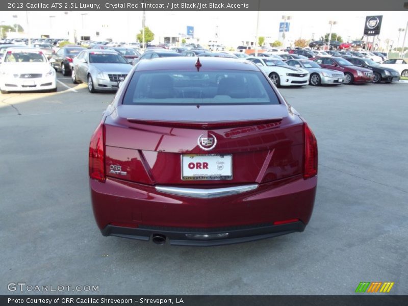 Crystal Red Tintcoat / Jet Black/Jet Black Accents 2013 Cadillac ATS 2.5L Luxury