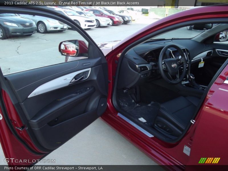 Crystal Red Tintcoat / Jet Black/Jet Black Accents 2013 Cadillac ATS 2.5L Luxury