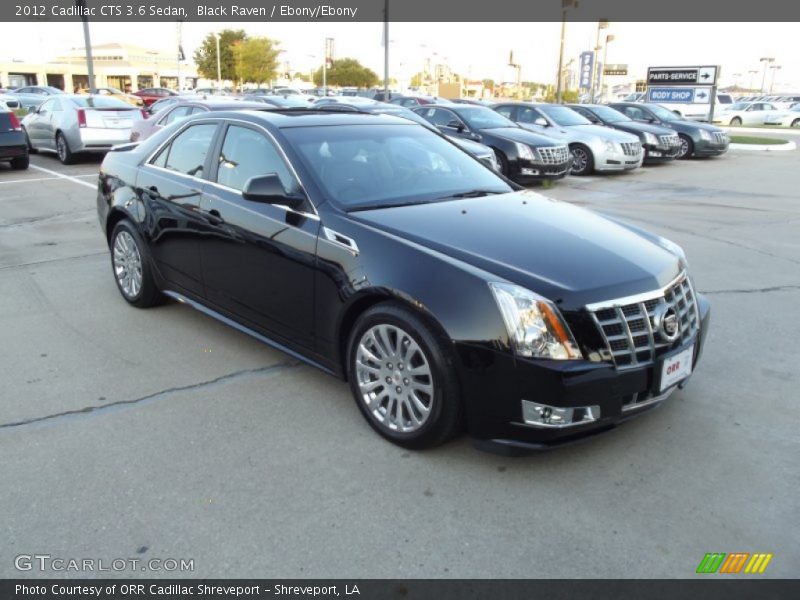 Black Raven / Ebony/Ebony 2012 Cadillac CTS 3.6 Sedan