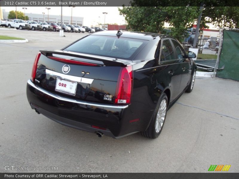 Black Raven / Ebony/Ebony 2012 Cadillac CTS 3.6 Sedan